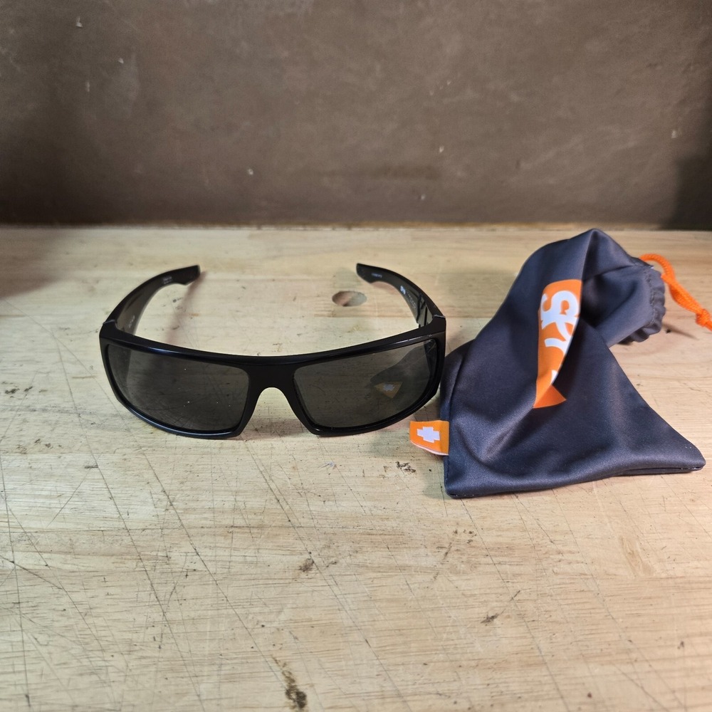 SPY OPTIC  COOPER XL'S BLACK POLARIZED sunglasses nice used condition Italy